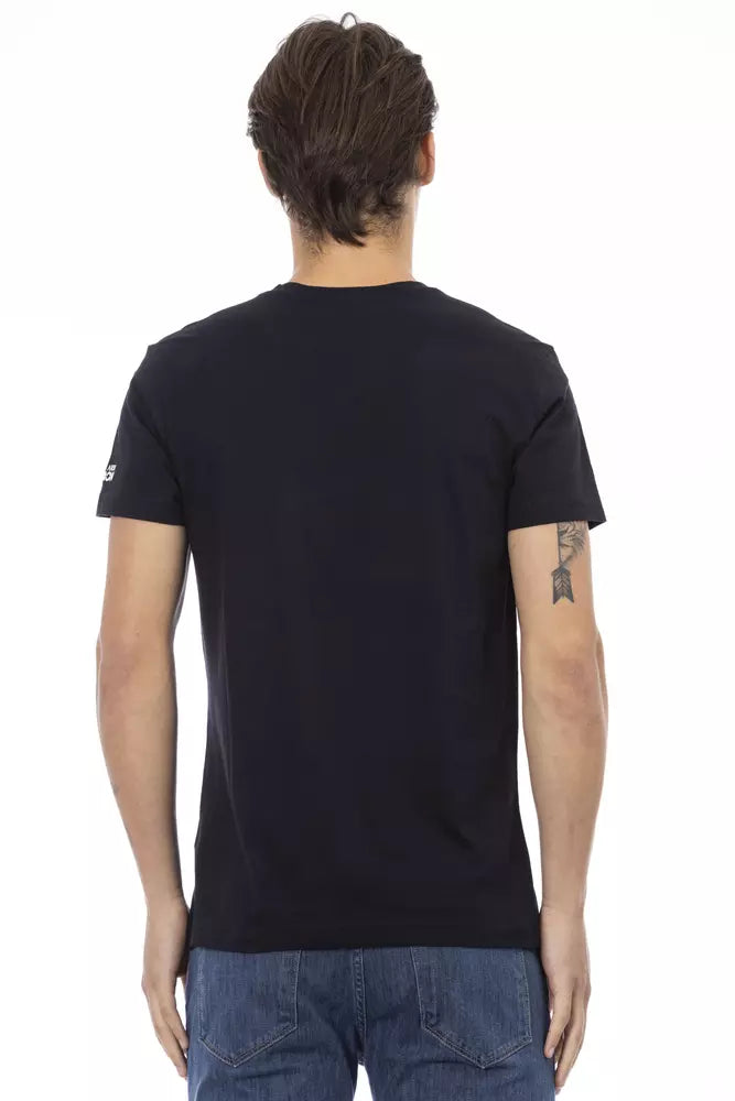 Trussardi Action Svart bomull T-shirt för män