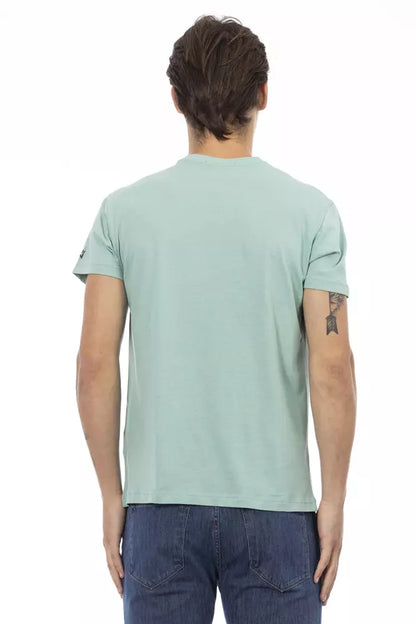 Camiseta de algodón verde Action de Trussardi para hombre