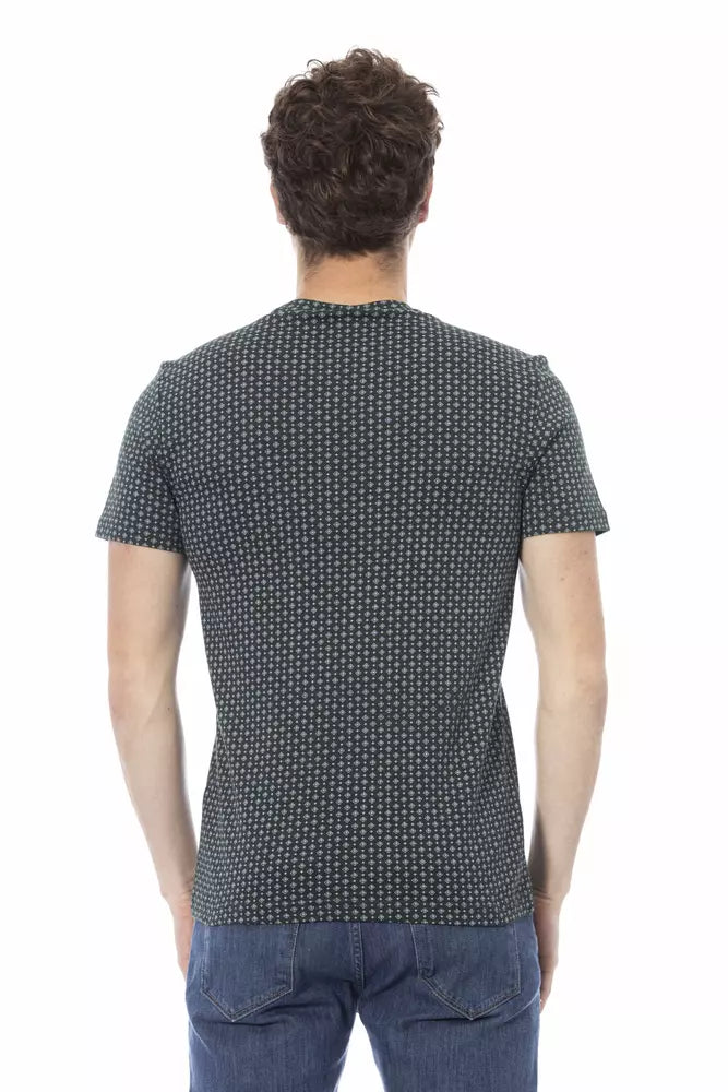 Camiseta de algodón verde Baldinini Trend para hombre