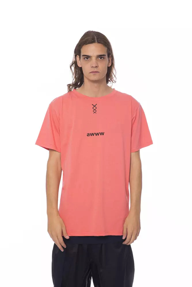 Nicolo Tonetto Rosa bomull män T-shirt