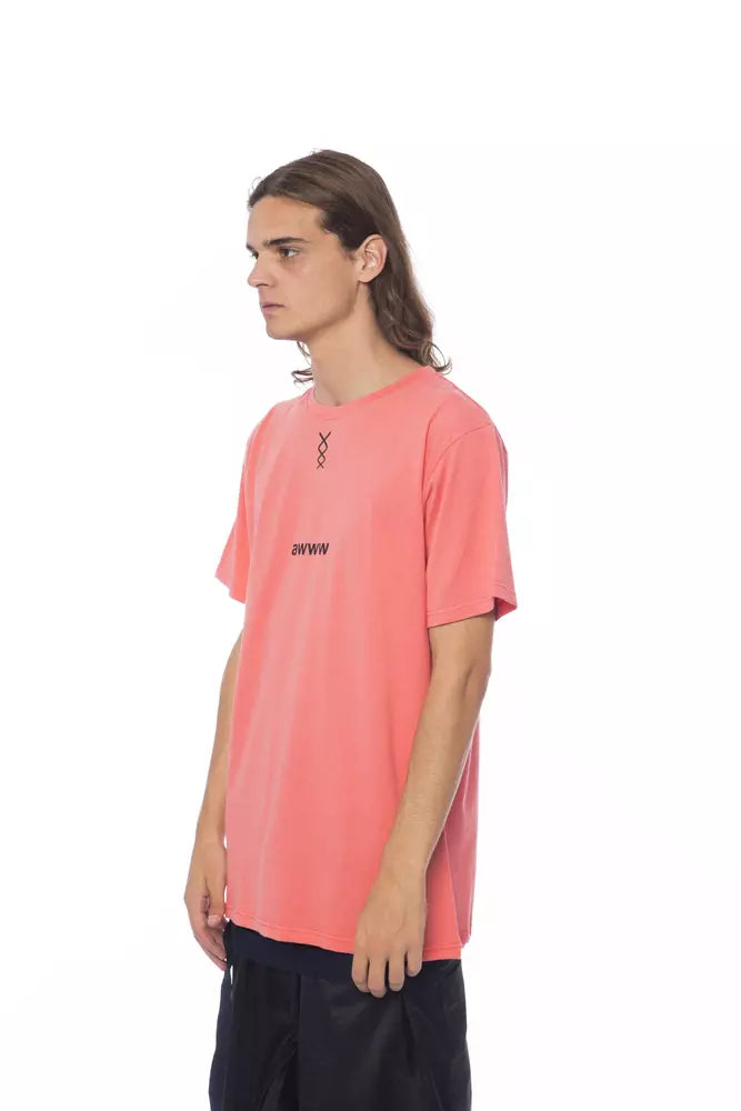 Nicolo Tonetto Rosa bomull män T-shirt