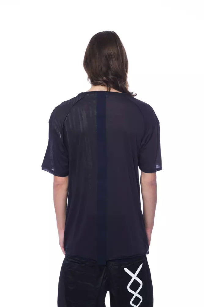 Camiseta de hombre de algodón azul Nicolo Tonetto