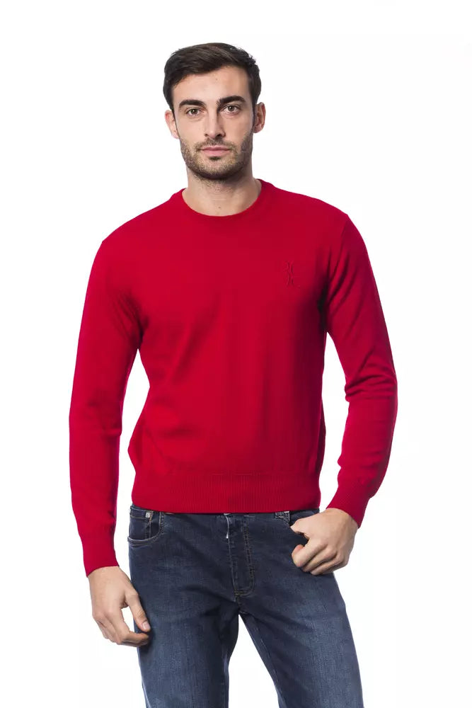 Suéter de lana merino rojo para hombre de Billionaire Italian Couture