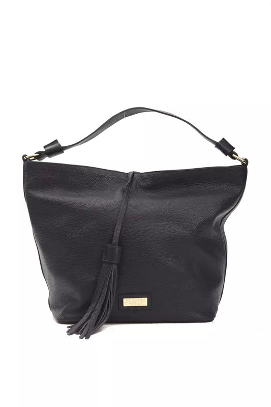 Bolso de hombro para mujer Pompei Donatella de piel gris