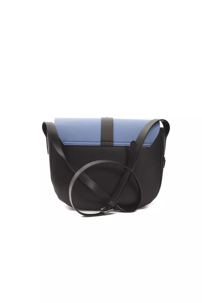 Pompei Donatella Blue Läder Crossbody-väska för kvinnor