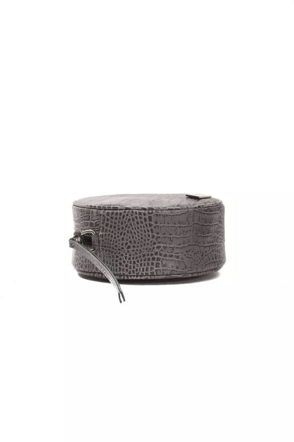 Bolso bandolera de piel gris para mujer Pompei Donatella