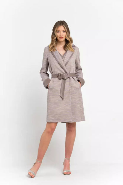 Trussardi Beige Cotton Dam Coat