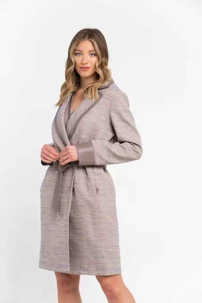 Trussardi Beige Cotton Dam Coat