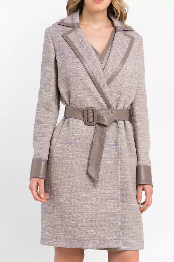 Trussardi Beige Cotton Dam Coat