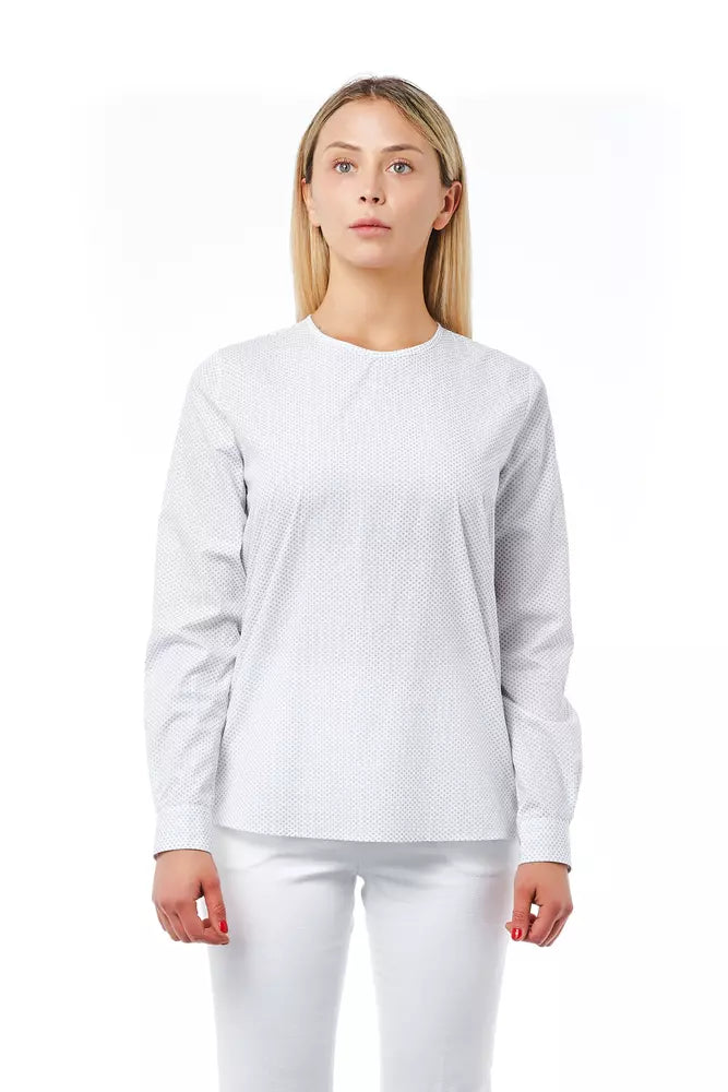 Blusa de mujer de algodón blanco Bagutta