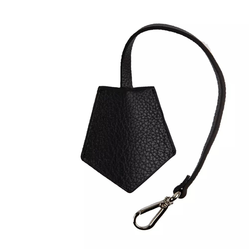 Llavero de cuero negro para hombre de Neil Barrett