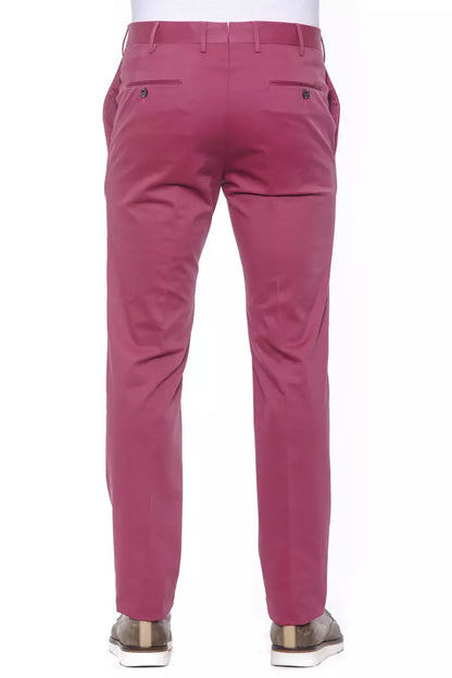 Pantalón de algodón fucsia para hombre PT Torino