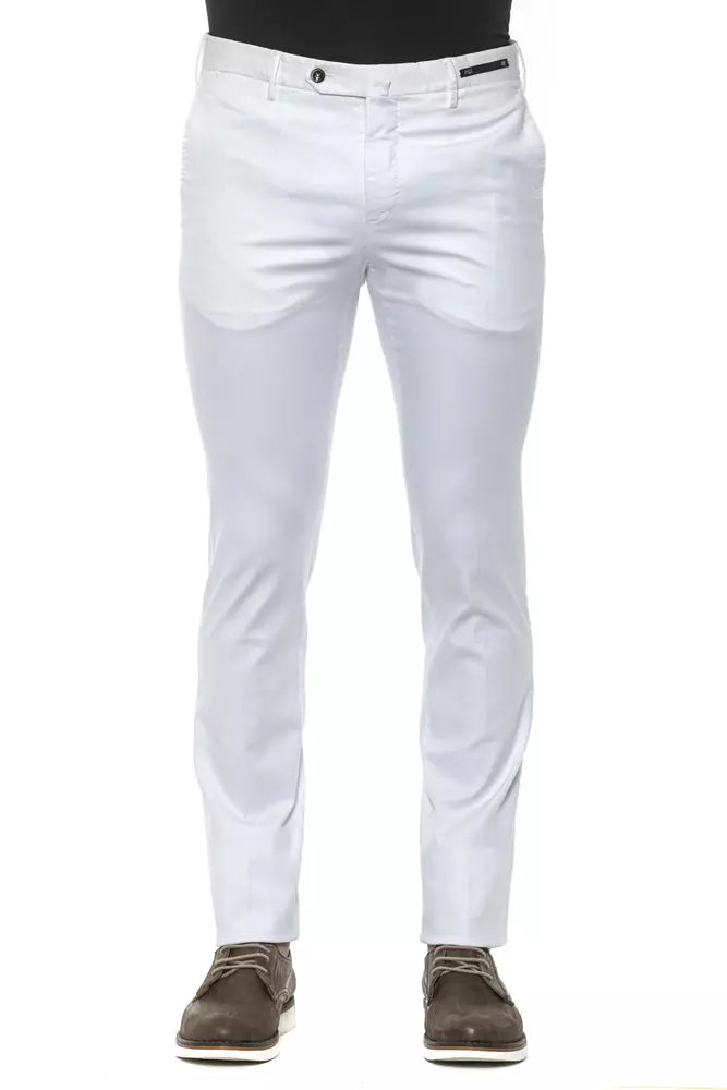 Pantalón de algodón blanco para hombre PT Torino