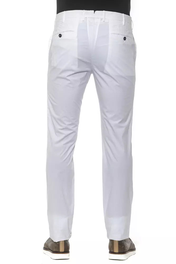 Pantalón de algodón blanco para hombre PT Torino