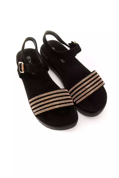 Péché Original Gold Textile Dam Sandal