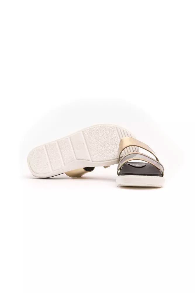 Péché Original Gold Polyeten Sandal för kvinnor