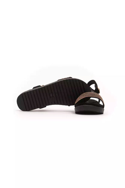 Péché Original Gold Textile Dam Sandal