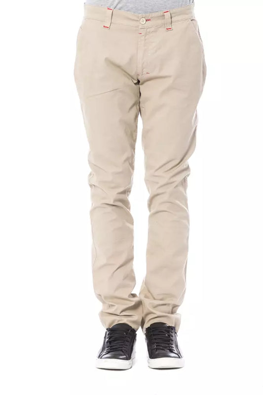 Pantalón chino de algodón beige Verri para hombre