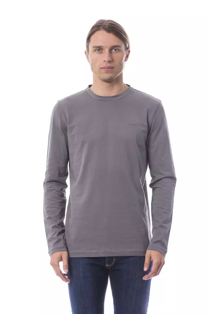 Verri Grey Cotton Herr T-shirt