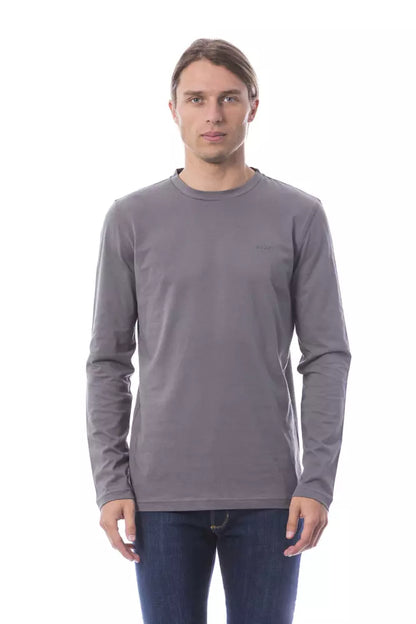 Verri Grey Cotton Herr T-shirt