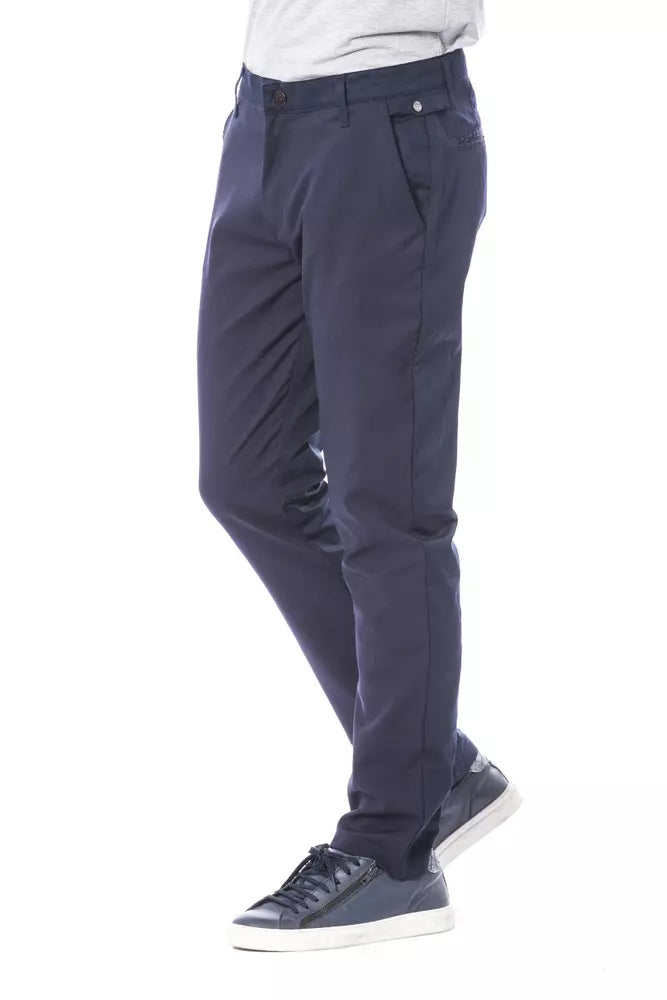 Pantalón de hombre de poliéster azul Verri