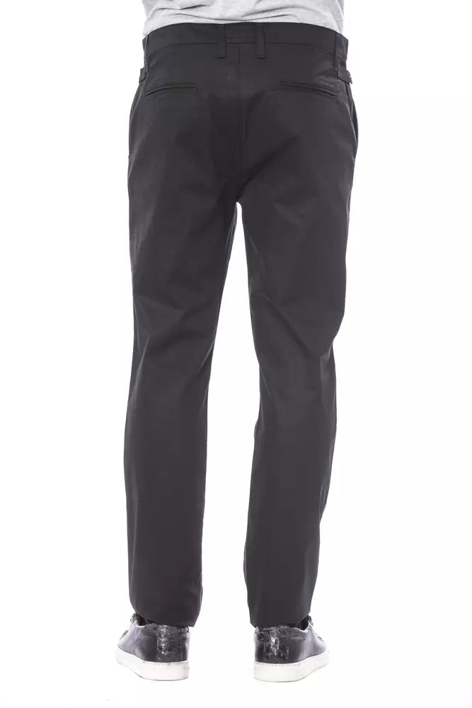 Verri Black Cotton Men Byxa