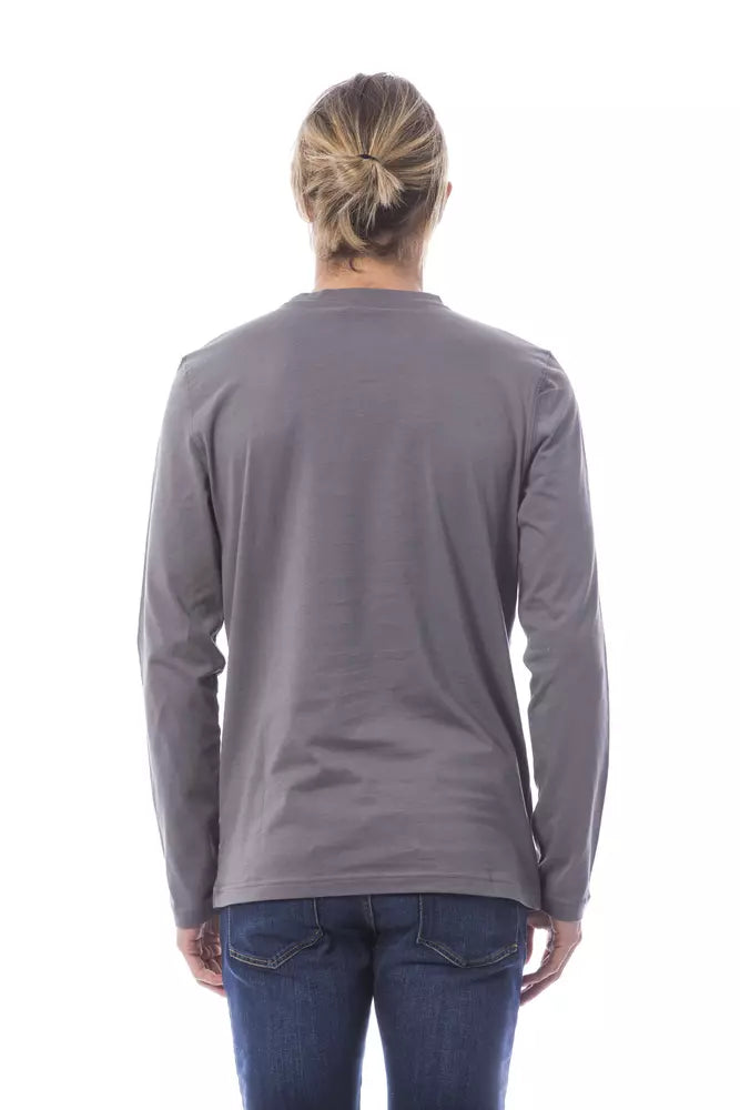 Verri Grey Cotton Herr T-shirt