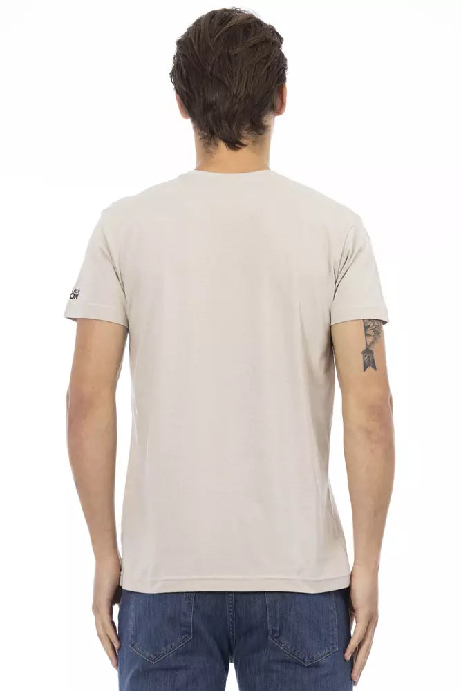 Trussardi Action Beige bomull män T-shirt