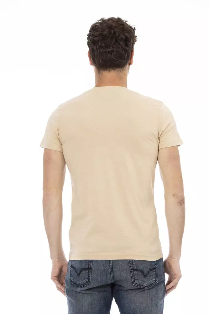 Trussardi Action Beige bomull män T-shirt