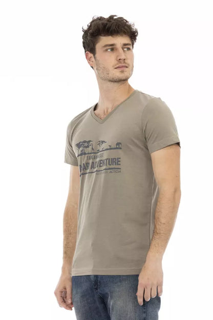 Trussardi Action Brun bomull män T-shirt