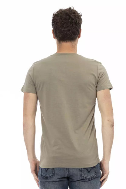 Trussardi Action Brun bomull män T-shirt