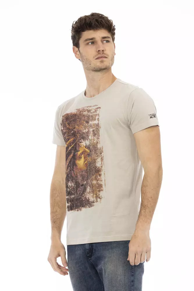 Trussardi Action Beige bomull män T-shirt