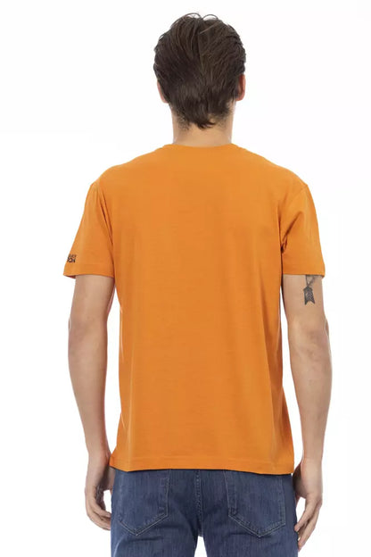 Trussardi Action Orange bomull män T-shirt