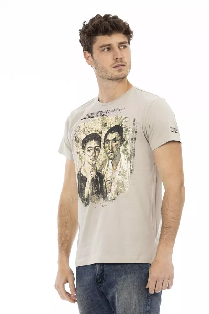 Trussardi Action Beige bomull män T-shirt