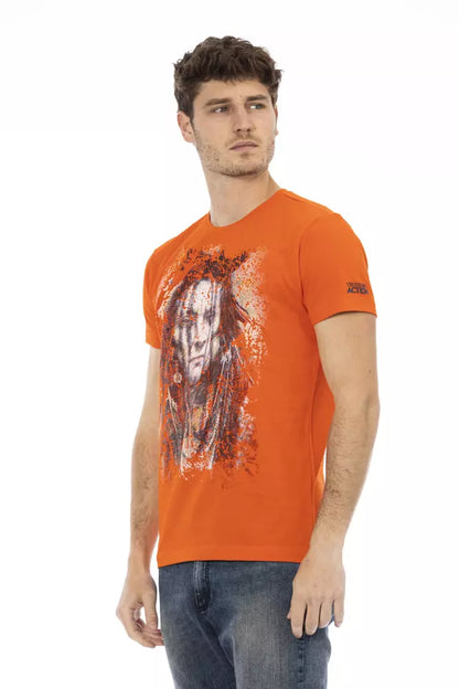 Camiseta de algodón naranja Action de Trussardi para hombre