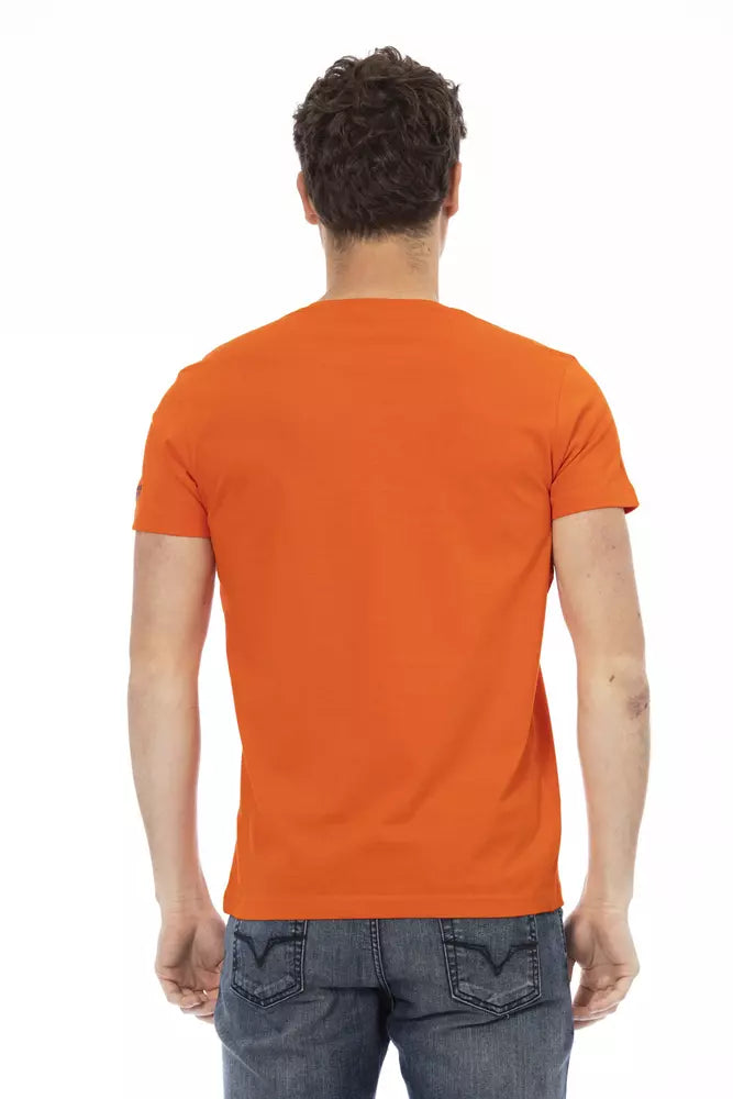 Camiseta de algodón naranja Action de Trussardi para hombre