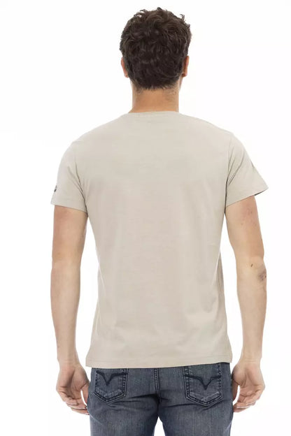 Trussardi Action Beige bomull män T-shirt