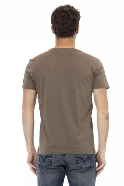 Trussardi Action Brun bomull män T-shirt