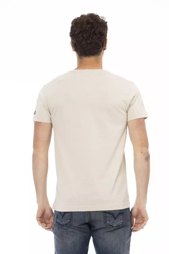 Trussardi Action Beige bomull män T-shirt