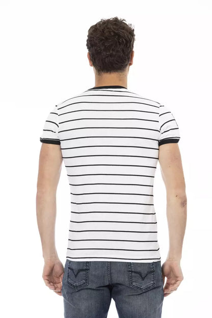 Trussardi Action White Cotton Men T-shirt