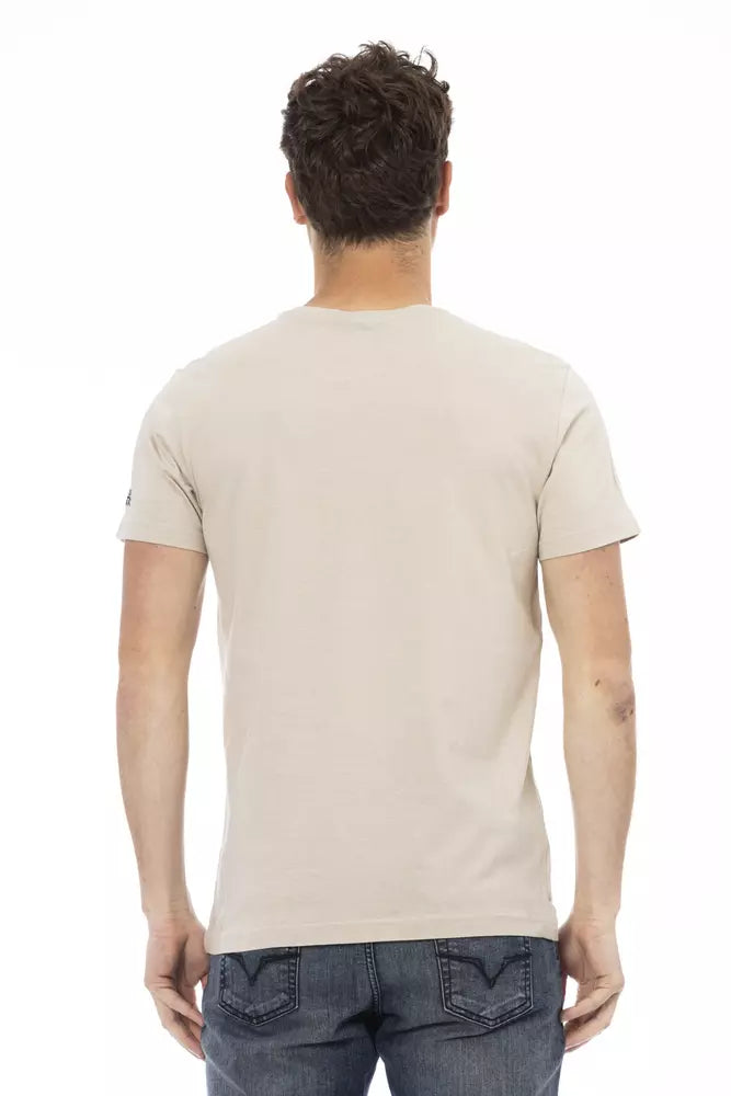 Trussardi Action Beige bomull män T-shirt