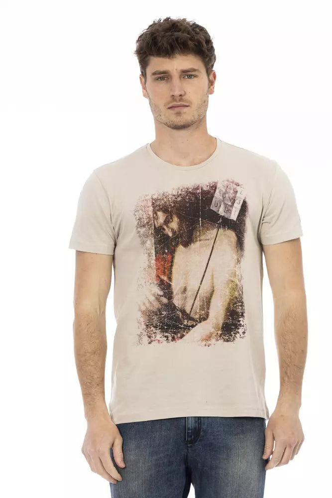 Trussardi Action Beige bomull män T-shirt