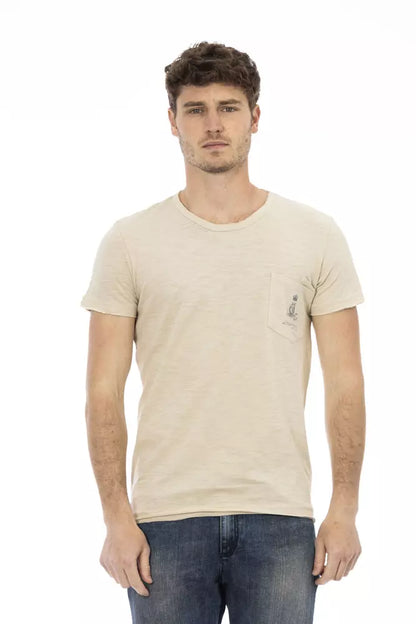 Trussardi Action Beige bomull män T-shirt