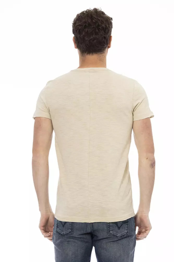 Trussardi Action Beige bomull män T-shirt