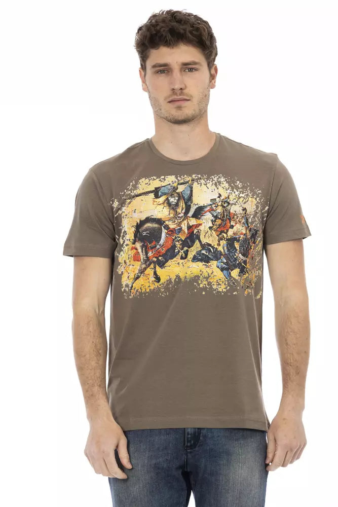 Trussardi Action Brun bomull män T-shirt