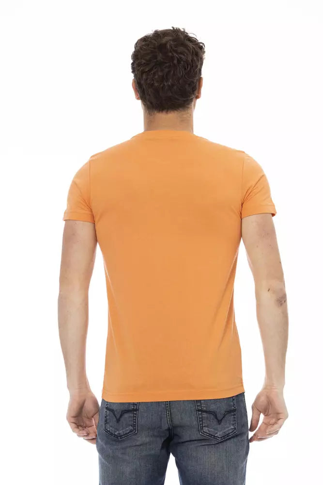 Trussardi Action Orange Cotton Men T-Shirt