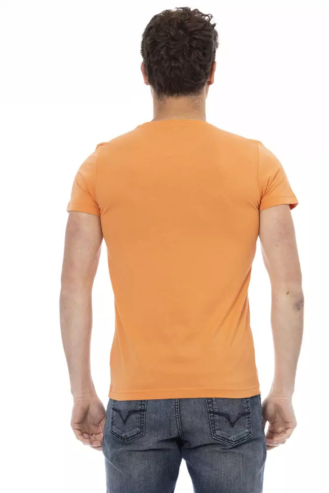 Camiseta de algodón naranja Action de Trussardi para hombre