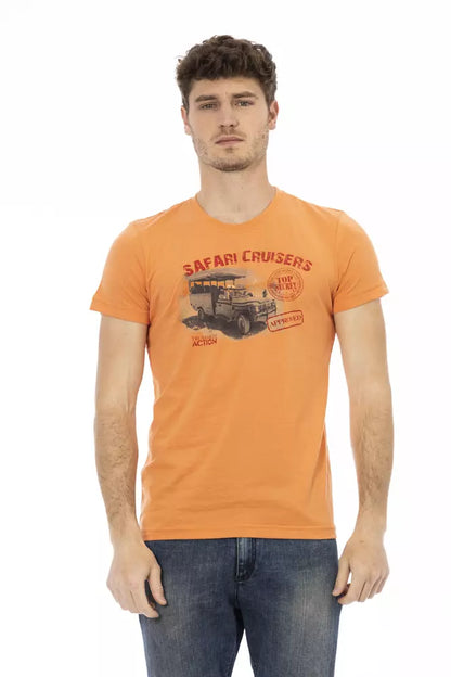 Trussardi Action Orange bomull män T-shirt