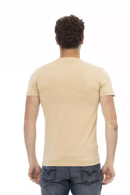 Camiseta de algodón beige para hombre Trussardi Action