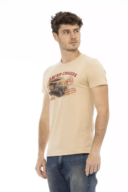 Trussardi Action Beige bomull män T-shirt